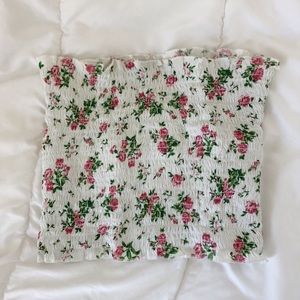 Floral tube top